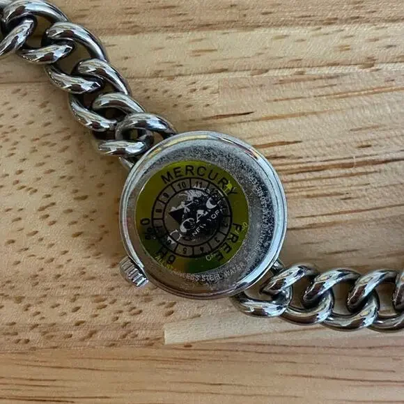 Coach Silver Stainless Steel Link Chain Watch Bracelet - Picture 11 of 11